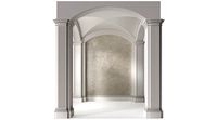 Arched Vaulted Gallery  Decorative plaster
