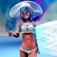 Monette Taida Rigged Female Blender Character
