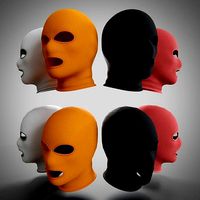 Low and High-poly Fabric Balaclava multi-color set