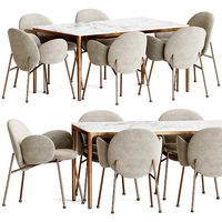Basel Chair Canto Table Dining Set