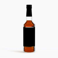 750mL Syrup or Wine Bottle with Topper II