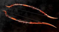Fire Bow - Dark Fantasy PBR game ready 3d weapon