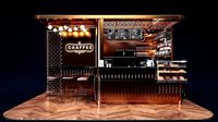 Coffeshop Booth Blender - Fbx - Obj