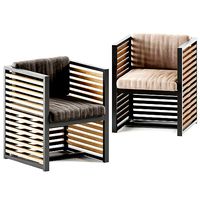 Outdoor Armchair Dna teak by Gandia Blasco