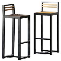 Bar Stool Dna Teak by Gandia Blasco