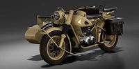 Military motorcycle R75 Sahara 1942
