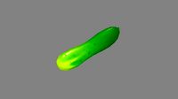 Cartoon cucumber