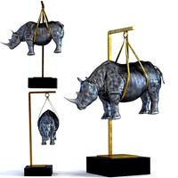 Deco Figurine Hanging Rhino