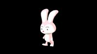 Rabit Cartoon Character Pink