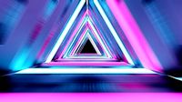 Triangular tunnel animated blender