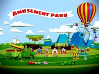 Amusement park low poly set
