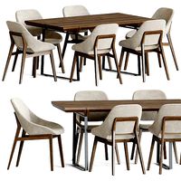Grace Chair Edge Table Enne Dining Set