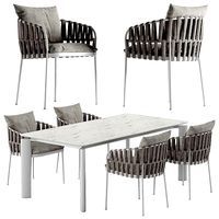 Talenti Frame chair Domino table set