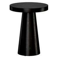 Willy Charcoal Pedestal Side Table by Leanne Ford