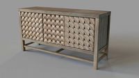 Barrister Contemporary 3-Door Media Credenza