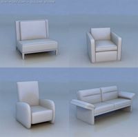 Sofa couch lounge 3D Model