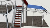 Balkon und Pergola