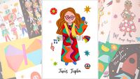 pôster infantil - janis joplin