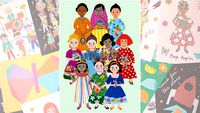 pôster infantil - grandes mulheres