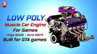 Muscle Car Engine - V8 Muscle Engine Four