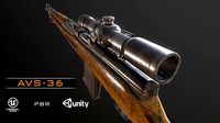 AVS-36 USSR SOVIET WW2 RIFLE WTH SCOPE PBR