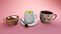 Cute Cafe Drinks Set