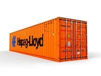 40 feet Hapag-Lloyd standard shipping container