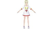 JINNY ASIAN GIRL ANIME CHARACTER T-POSE SHAPE KEYS