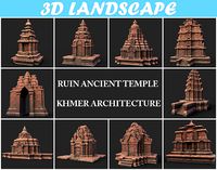 Ruin Ancient Temple - Khmer Architecture Pack A