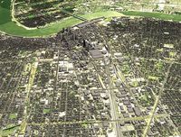 Cityscape New Orleans Louisiana USA