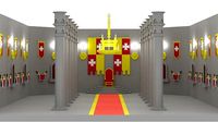 Cartoon Castle Throne Room