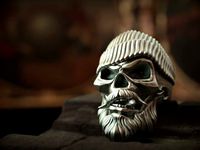 Jewelry Ring Skull With sigar | 3D