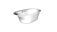 K-5718-XHGH Underscore(R) Oval 71-1/2' x 41-1/2' Heated BubbleMassage(TM) air bath with whirlpool, center drain