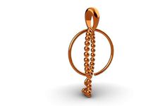 MODERN MILGRAIN PENDANT STL FILE VERIFIED | 3D