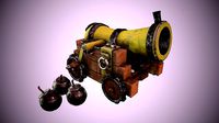 Stylized cannon for the game