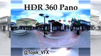 HDR 360 Panorama Little Tokyo 31 Village mall - Downtown LA
