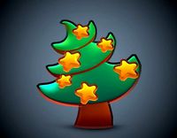 Christmas Tree with Animated Stars