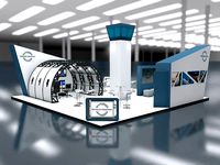 Exhibition Stand Booth stall 10x10m Height 500cm 4 Side Open