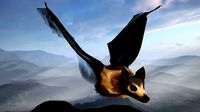 Spectacled Flying Fox Mega Bat Fruit Bat Game Ready Model UE