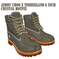 Jimmy Choo X Timberland 6 Inch Crystal Hotfix Boot low Poly PBR
