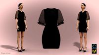 puffy sleeves dress