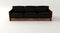 Black Leather Sofa