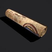 February Manuscript Scroll