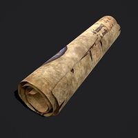 January Manuscript Scroll