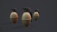 M61 Grenade - Models and Textures Low-poly