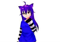SciFi 3d anime kawaii girl character c24