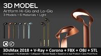 Artform Hi Glo and Lo Glo street and path lights  6 Colors