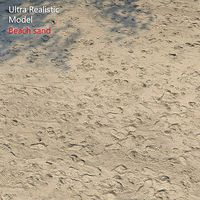 Ultra realistic Beach sand geometry 3