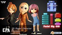 EPA 3D Rigged Girl Character