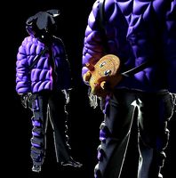 3d clothing SpiderWeb Puffer Charmander Bag Multi pockets Pants